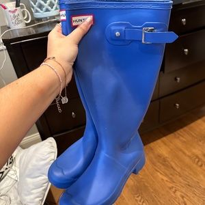 Blue Hunter Boots